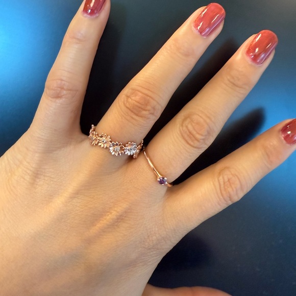 Pandora Sparkling Daisy Flower Crown Ring size 48 - Picture 2 of 9